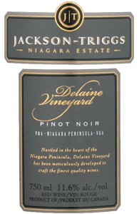 Jackson-Triggs Niagara Estate 2005 Pinot Noir, Delaine Vineyard (Niagara Peninsula)